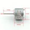 RF-320CH-12400 D/V 9.0 Mini RF-320 DC Motor 6V 9V 12V Micro 24 mm Round Spindle Motor 22 mm, 1 pc view 3