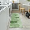 QQrunner Non-Slip Hallway Runner Rug, 50 x 450 cm, Vintage, Washable, Green view 4