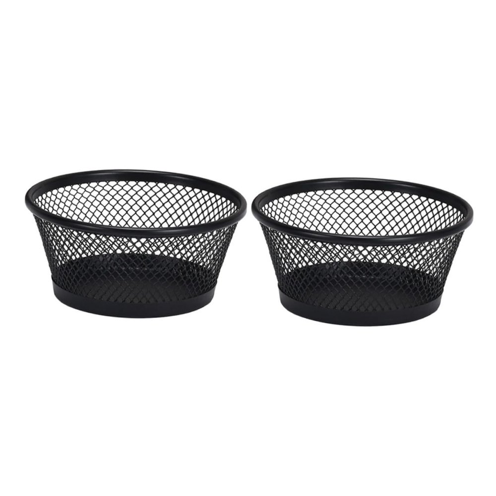 HAPINARY 4-Piece Mesh Paper Clip Dispenser Set, Practical Desk Organizer for Office and Home