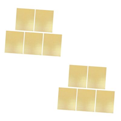 PRETYZOOM 10-Pack Gold Nonstick Grill and Baking Mats