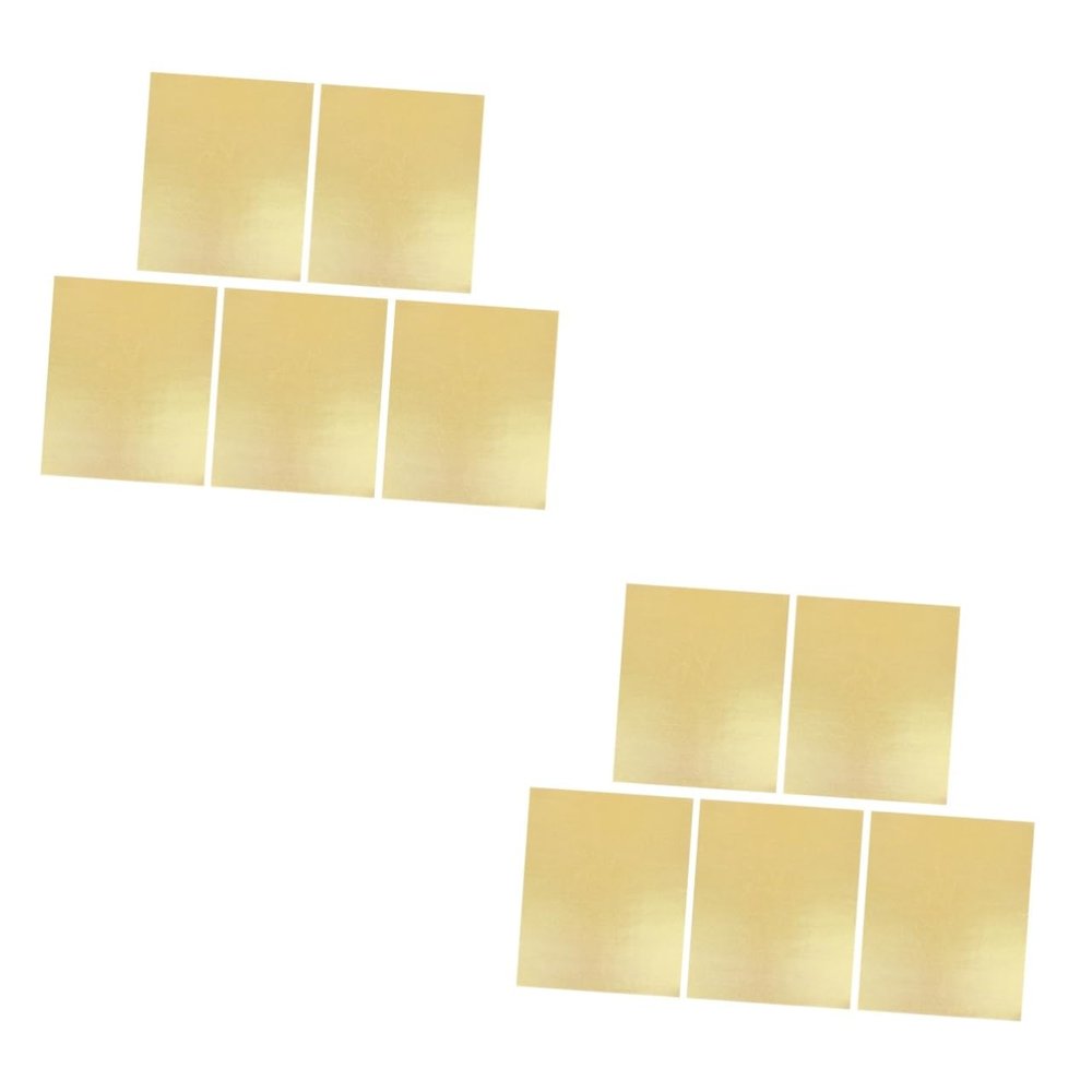PRETYZOOM 10-Pack Gold Nonstick Grill and Baking Mats