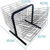 FLTRGO Mobile Art Drying Rack with Wire Shelves, Black view 2