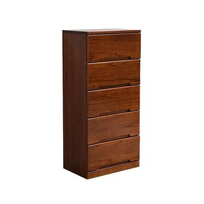 MOZ4dxy Gap Storage Cabinets with Solid Wood Drawers, Narrow Drawer-Type Bedside and Side Cabinets (Walnut Color)