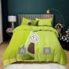 Quixora Reversible Duvet Cover Set, 240 x 220 cm, Light Olive Green, Sea Avocado Pattern view 4