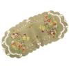 Quinnyshop Easter Bunny, Easter Egg and Daffodil Embroidered Table Runner, 40 x 90 cm, Oval, Polyester, Green view 2