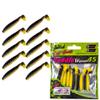SEABUZZ Soft Fishing Lure Set Paddle Worm, 10 x 45 mm, Pike & Trout view 1
