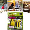 SEABUZZ Soft Fishing Lure Set Paddle Worm, 10 x 45 mm, Pike & Trout view 3