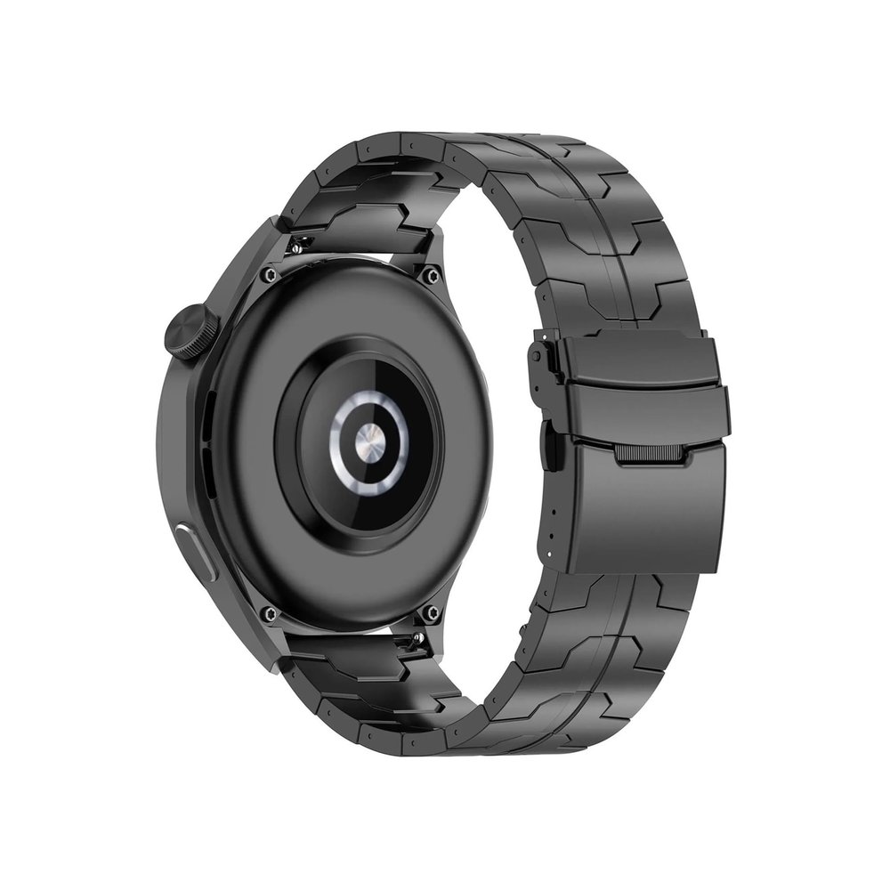 22 mm Titanium Watch Band Compatible with Huawei Watch 4/4 Pro, GT 4/3 Pro (46 mm), and Amazfit Balance/GTR 4/3/2 (47 mm), Black