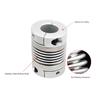 1 Pc 40 mm OD, 55 mm Length Flexible Aluminum Alloy Bellows Coupling for Stepper/Servo Motors view 2