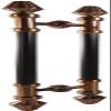 Long Double-Sided Sliding Door Handle Set, Bronze Finish, 88 cm view 1