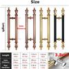 Vintage Round Rose Gold Door Handle, Double-Sided Barn Door Hardware, 3.7 cm view 2