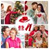 Cowboy Hat Christmas Red Outfit with Gloves view 4