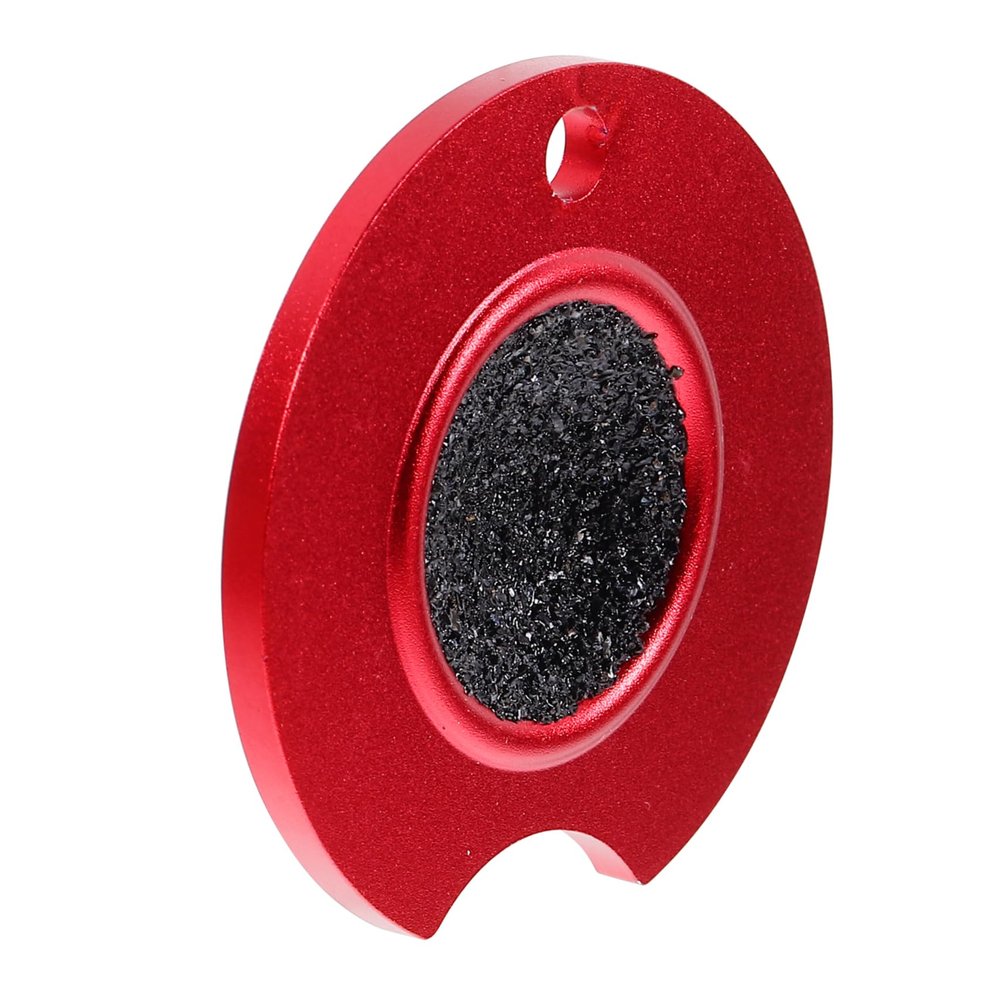 PAMINGONO Aluminum Billiard Cue Tip Shaper, Portable, Red