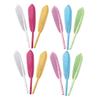 GRIRIW 12-Piece Colorful Refillable Gel Pens with Feather-Shaped Tips for School, Office, and Everyday Use view 1