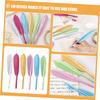 GRIRIW 12-Piece Colorful Refillable Gel Pens with Feather-Shaped Tips for School, Office, and Everyday Use view 2