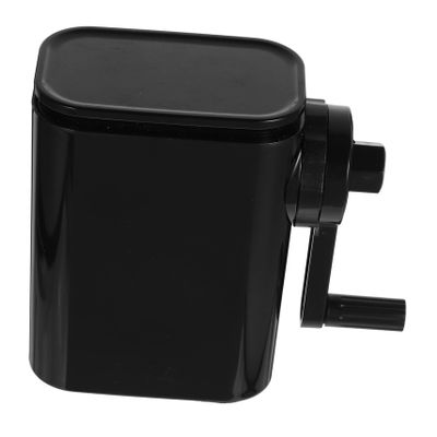 Manual Black Pencil Sharpener with Hand Crank, Adjustable