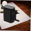 Manual Black Pencil Sharpener with Hand Crank, Adjustable view 2
