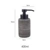 Ceramic Soap Dispenser, Brown, 400 ml view 2