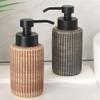 Ceramic Soap Dispenser, Brown, 400 ml view 4