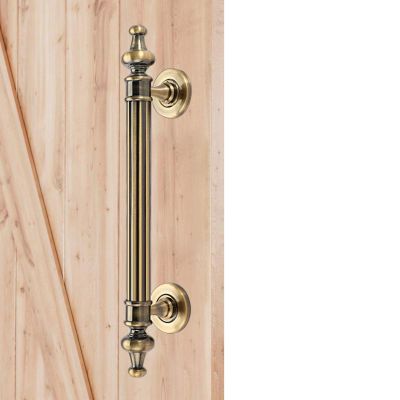 Blazea Vintage Barn Door Pull Handle, Stainless Steel, Bronze, 25 cm