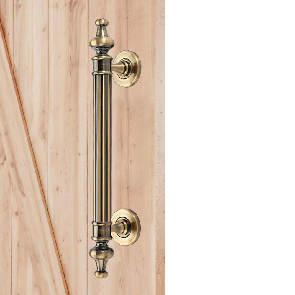 Blazea Vintage Barn Door Pull Handle, Stainless Steel, Bronze, 25 cm