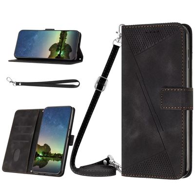 FERLAN Compatible with Oppo Reno 12F Case, Premium PU Leather Flip Wallet, Black