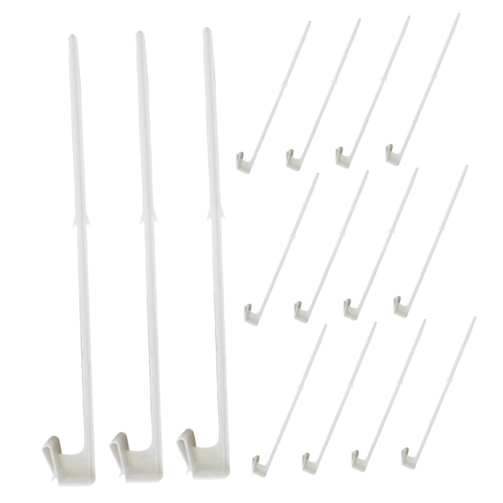 15-Piece Plastic Car Window Flag Poles for Christmas Events