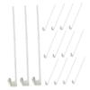 15-Piece Plastic Car Window Flag Poles for Christmas Events view 1