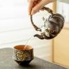 LAPADULA Ceramic Tea Kettle with Pumpkin Handle view 4