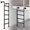 Black Metal Attic Ladder, Adjustable 100–300 cm (260 cm) view 1