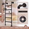 Black Metal Attic Ladder, Adjustable 100–300 cm (260 cm) view 2