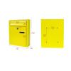 YZMJXNYY Large Weatherproof Wall-Mount Mailbox with Lock, Yellow view 2