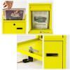 YZMJXNYY Large Weatherproof Wall-Mount Mailbox with Lock, Yellow view 3