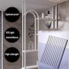 GRRICEPL Room Divider Privacy Screen, Translucent Glass Partition for Bathroom or Entryway, White, 60 x 90 cm view 2
