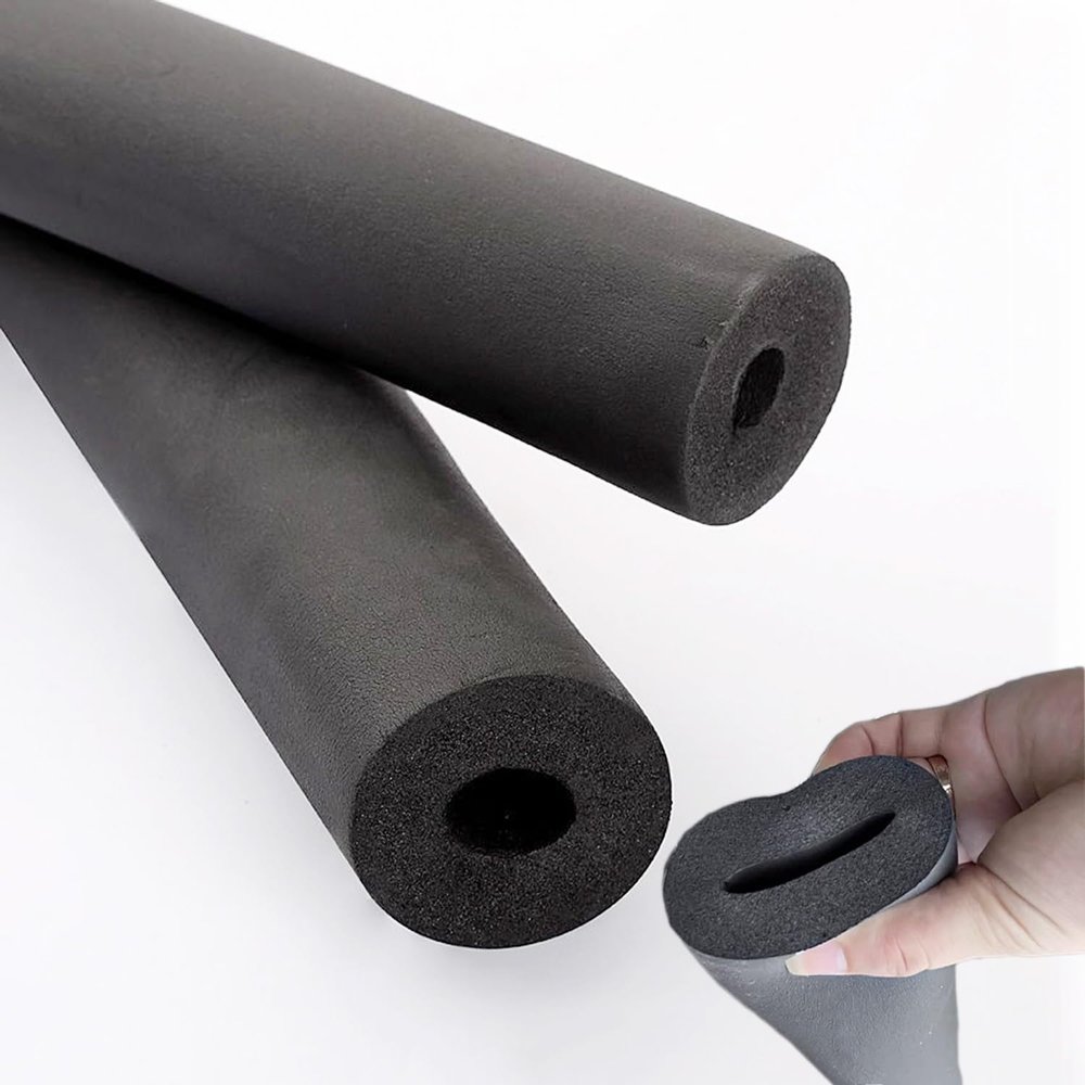 Self-Sealing Black Foam Pipe Insulation, 6–60 mm ID, 9–20 mm Thick