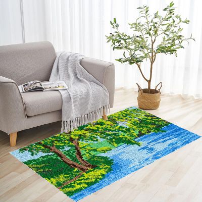 RxiBeFuw 38 x 52 cm Latch Hook Rug Kit for Adults and Children
