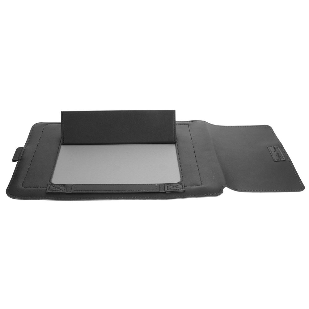BELLIFFY 14-Inch PU Leather Laptop Bag and Stand for Laptop and Tablet