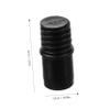 Healeved Plastic Threaded Adapter for Broom Handle and Mop, Black view 3