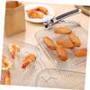 3-Piece Stainless Steel Rack Set for Air Fryers, Silver view 2