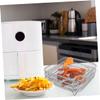 3-Piece Stainless Steel Rack Set for Air Fryers, Silver view 3