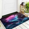 CECE&COLE Non-Slip Bath Mat 50 x 80 cm, Super Absorbent, Washable Bathroom Rug, Gradient Pink Starry Sky view 2
