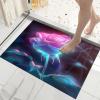 CECE&COLE Non-Slip Bath Mat 50 x 80 cm, Super Absorbent, Washable Bathroom Rug, Gradient Pink Starry Sky view 3
