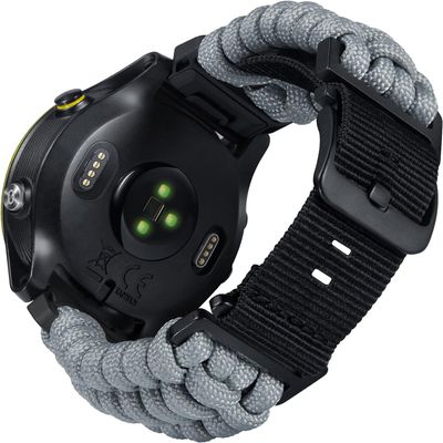 BINLUN Compatible Garmin Paracord Nylon Replacement Band, 20/22/26 mm, for QuickFit Forerunner, Instinct and Fenix