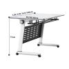 Folding Training and Seminar Table with Steel Panel and Quiet Casters view 2