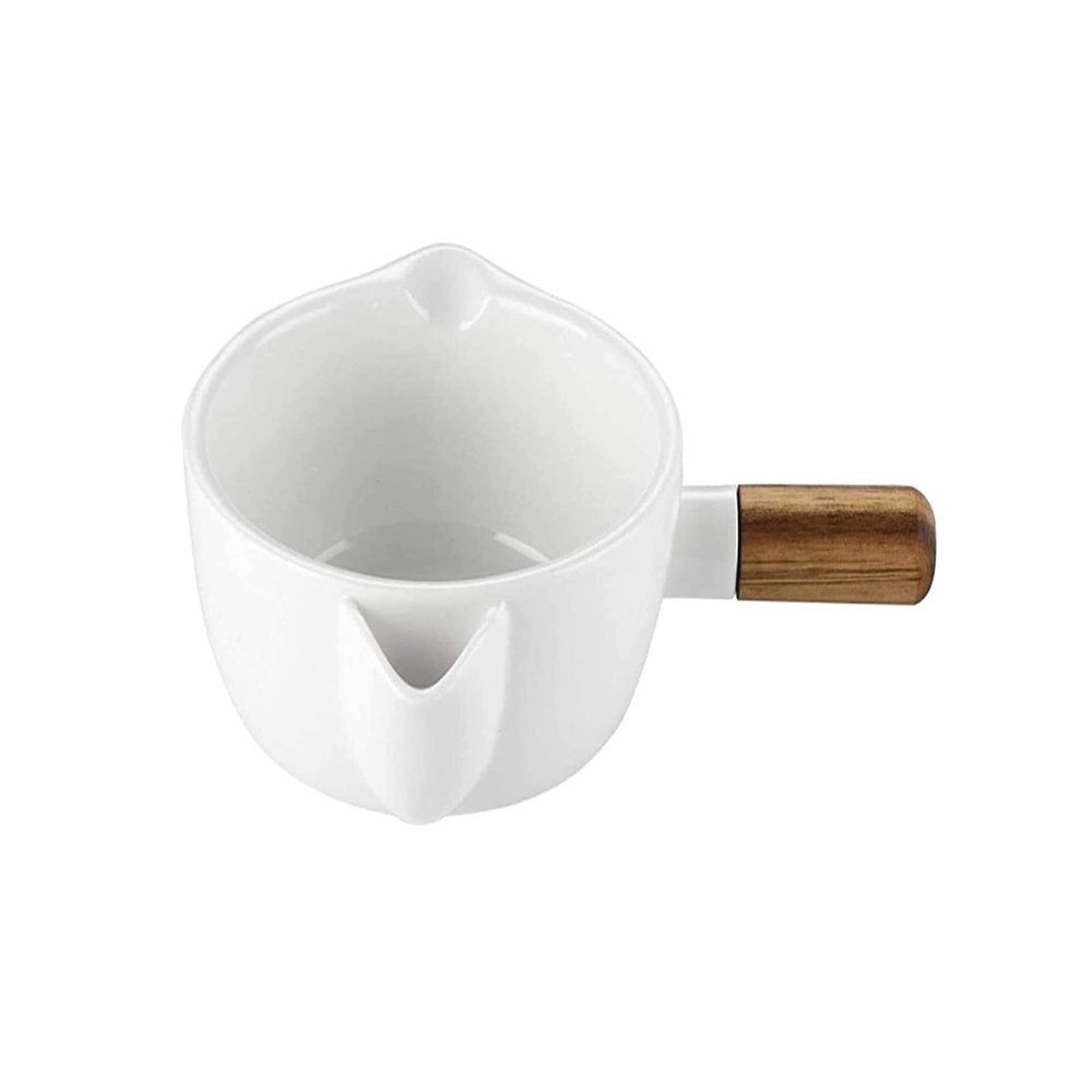 FENBNMK Ceramic Oil and Vinegar Dispenser with Fat Separator