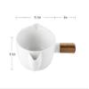 FENBNMK Ceramic Oil and Vinegar Dispenser with Fat Separator view 2