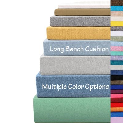 VisLarsc Garden Bench Cushion, Soft and Supportive, Non-Slip, Gray, 40 x 40 x 3 cm