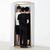 Mobile Changing Room with Privacy Screen, Red, 85 x 80 x 200 cm view 4