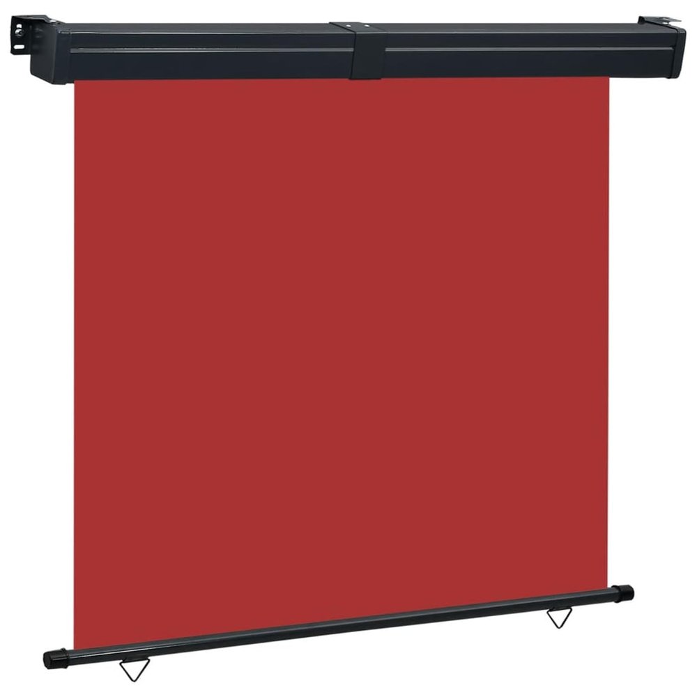 Xichuzi Balcony Side Awning, Wind and Privacy Screen, Retractable, 160 x 250 cm, Red