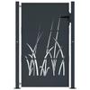 Somanki Garden Gate Anthracite 105 x 155 cm Steel, Grass Design view 3